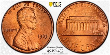 1983 1C MS67+ RD