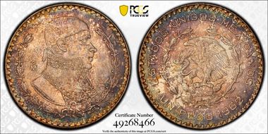 1962-Mo Peso KM-459 MS66