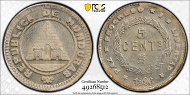 1896/86 5C KM-54  Ag MS63