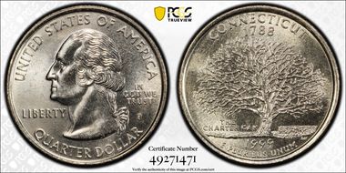 1999-P 25C Connecticut MS64