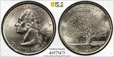 1999-P 25C Connecticut MS64