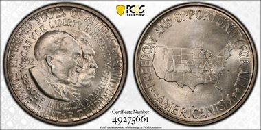 1952-D 50C Washington-Carver MS66