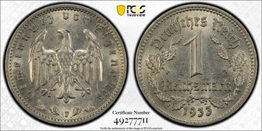 1933-F Mark J-354 MS63