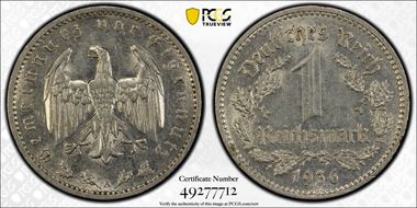 1936-A Mark J-354 AU58