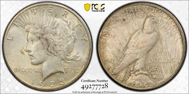 1923-S $1 AU58