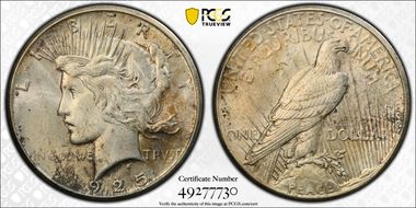 1925 $1 AU58