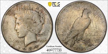 1934-D $1 VG10