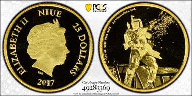 2017 $25 Star Wars - Boba Fett First Strike PR70DCAM