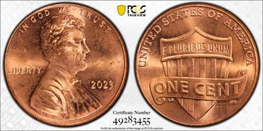 2023 1C Shield, Extra "V" MS64RD