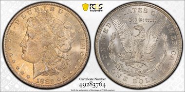 1882-CC $1 VAM 2C, Counter Clash MS64