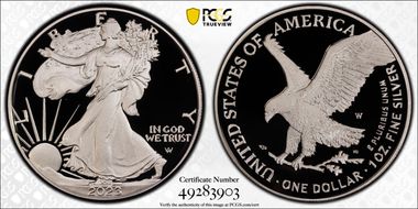 2023-W $1 Silver Eagle PR70DCAM