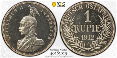 1912-J Rupie PR65CAM