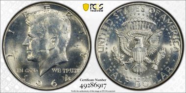 1964-D 50C DDO, FS-101 MS64