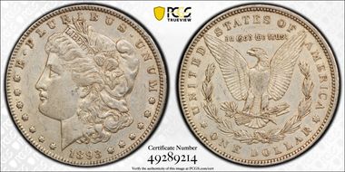 1893 $1 VAM 4, Doubled Stars XF45