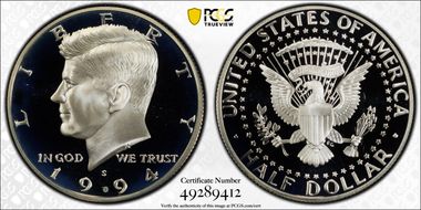 1994-S 50C Silver PR68DCAM