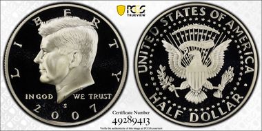 2007-S 50C Silver PR69DCAM
