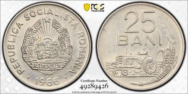 1966 25 Bani MS65
