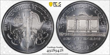 2023 € 1.50 Vienna Philharmonic MS69