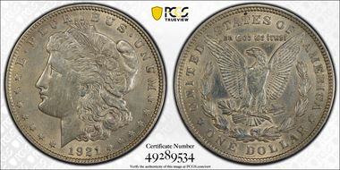 1921 $1 Morgan N1