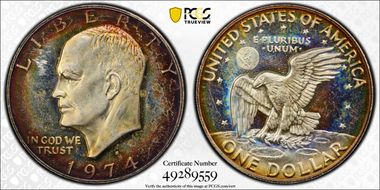 1974-S $1 Silver PR64DCAM