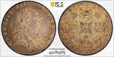 1787 6D S-3749 Hearts AU58