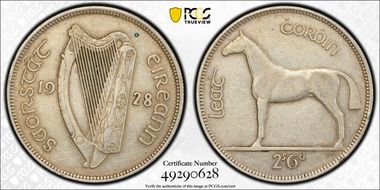 1928 1/2 Cr XF45