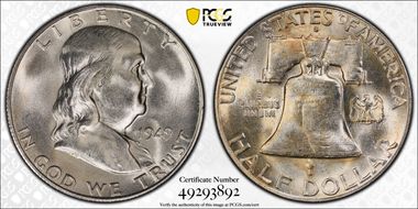 1949-S 50C MS65