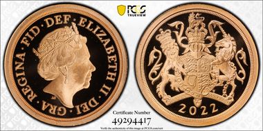 2022 1/4 Sov Platinum Jubilee Piedfort PR70DCAM