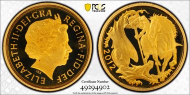 2012 1/4 Sov S-SA2 Jubilee PR70DCAM