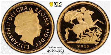 2013 1/4 Sov S-SA1 St. George PR70DCAM