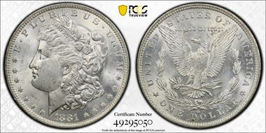 1881-O $1 MS63