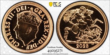 2023 1/2 Sov Coronation of Charles III MS69