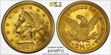 1907 $2.50 MS65