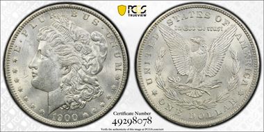 1900 $1 MS62