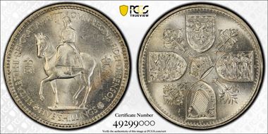 1953 Crown S-4136 Coronation MS63