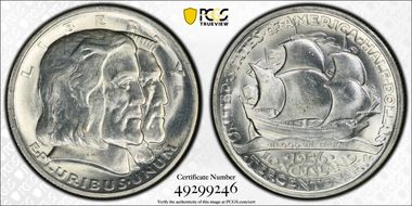 1936 50C Long Island MS64