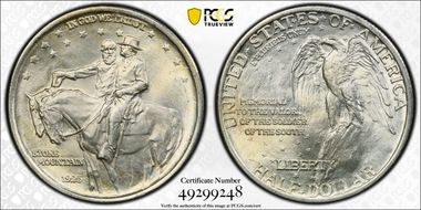 1925 50C Stone Mountain MS65