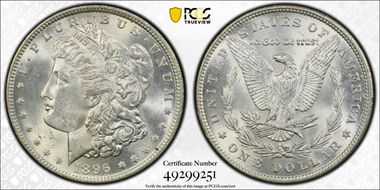 1896 $1 MS62