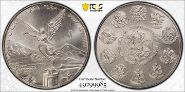 2007-Mo Onza Libertad Ag MS68