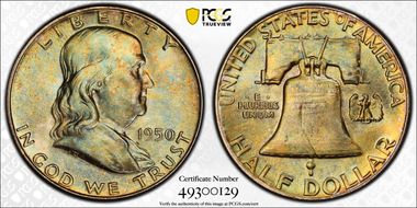 1950 50C MS67FBL