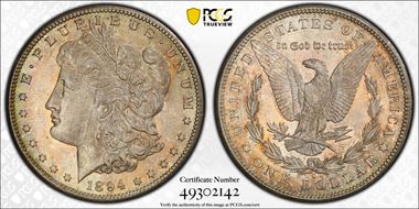 1894-S $1 MS64