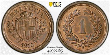 1910 B 1 Rap MS64RB