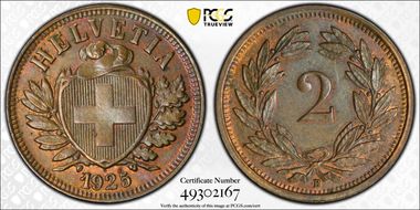1925 B 2 Rap MS63BN