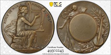 1930 Medal Rouen Music School AE Corne SP63