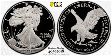 2024-W  $1 Silver Eagle PR69DCAM