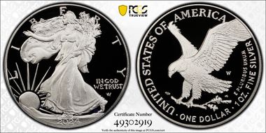 2024-W  $1 Silver Eagle PR70DCAM