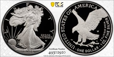 2024-W  $1 Silver Eagle PR70DCAM