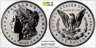 2023-S $1 Morgan Dollar Rev PR Two-Coin Reverse Proof Set PR69