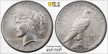 2023 $1 Peace Dollar MS69