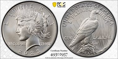 2023 $1 Peace Dollar MS69